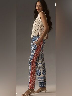 FARM Rio Floral Linen Trousers